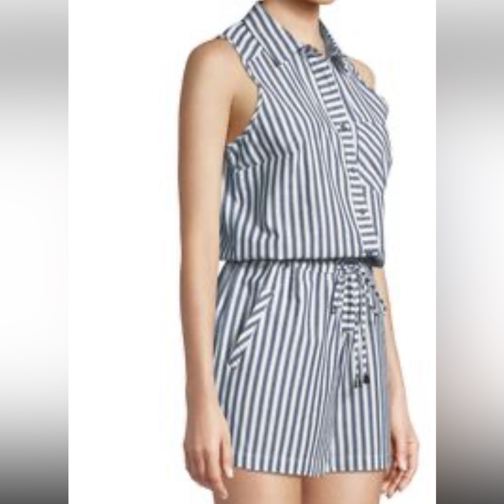 DEX gray chambray romper. Women’s Large. - Picture 10 of 10